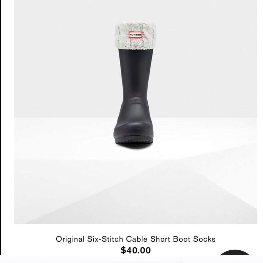 Hunter boot knit socks